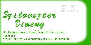 szilveszter dimeny business card